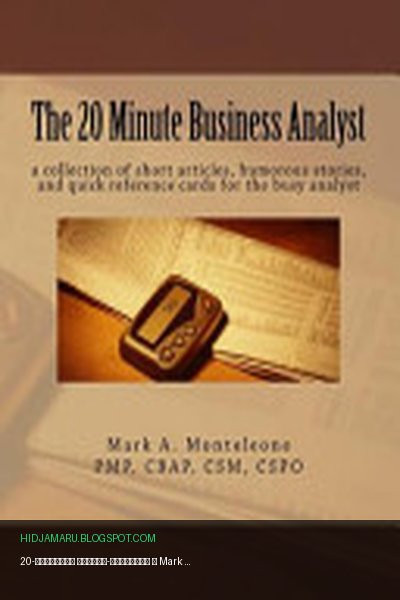 Обложка книги «20-минутный бизнес-аналитик» - Mark A. Monteleone