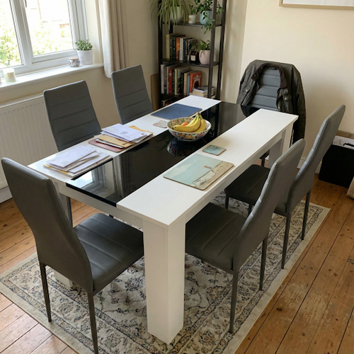 Found the perfect dining table and 6 chairs for my narrow kitchen.png