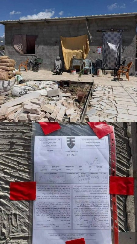 قوات الاحتلال تُخطر النازح من مخيم طولكرم أيمن عجاج بهدم منزله بحارة المهادوي في ضاحية شويكة شمال طولكرم....