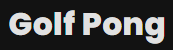 Golf Pong logo
