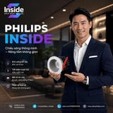iDL12 den led downlight am tran chieu diem philips inside idl12 cri90 ip44 8w 10w 12w