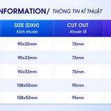 iDL14 den led downlight am tran chieu diem philips inside idl14 cri90 ip44 6w 8w 10w 12w 20w thong s