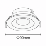 iDL14 den led downlight am tran chieu diem philips inside idl14 cri90 ip44 6w 8w 10w 12w 20w (5)