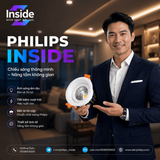 iDL13 den led downlight am tran chieu diem philips inside idl13 cri90 ip44 6w 8w 10w 12w 14w 20w 25w