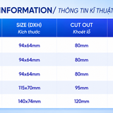 iDL15A den led downlight am tran chieu diem philips inside idl15a cri90 ip44 8w 10w 12w 14w 20w thon