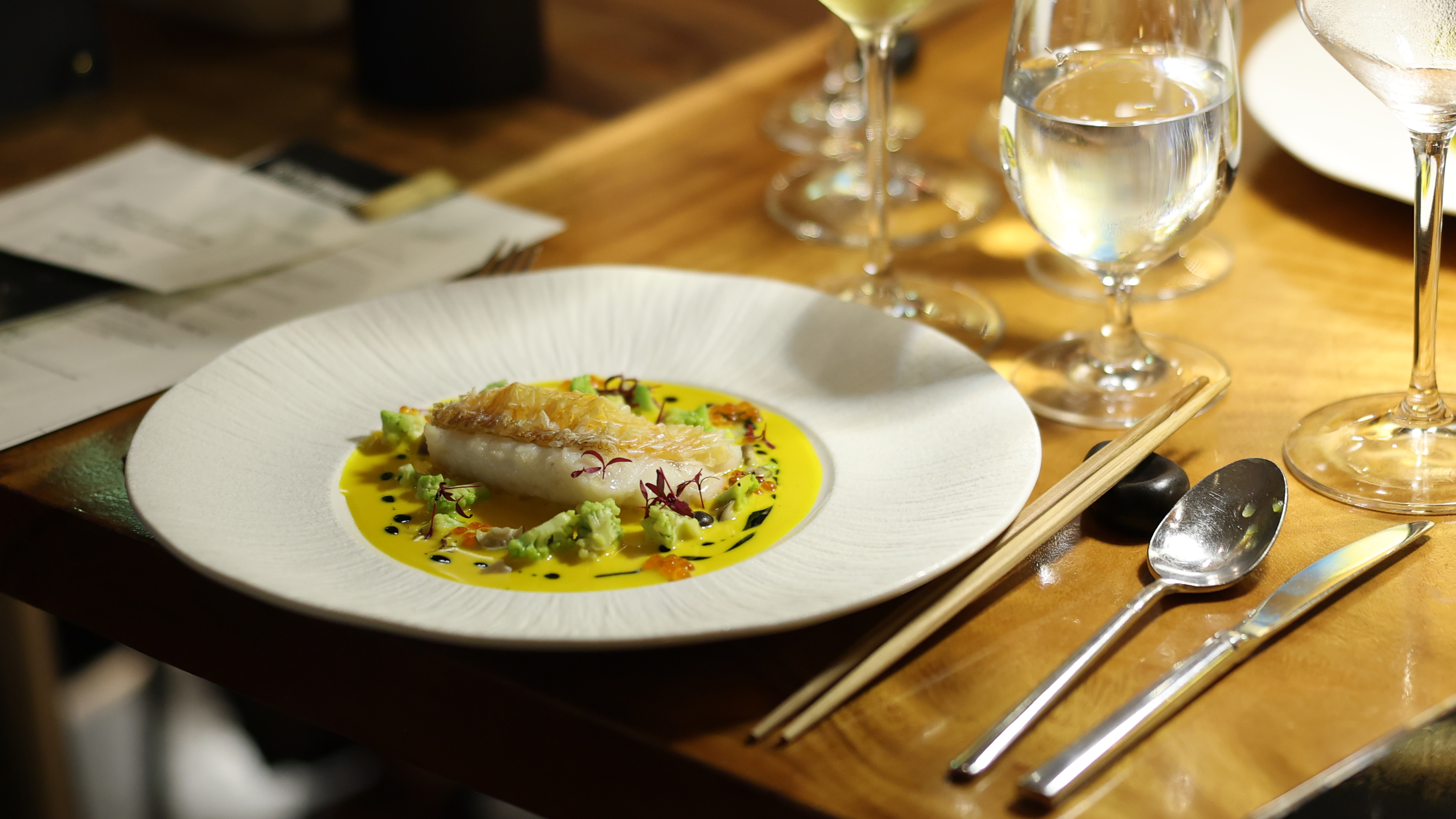 A course from the Refine Dining tasting menu