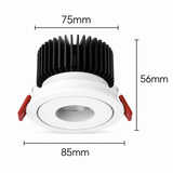 iDL1 den led downlight am tran chieu diem philips inside idl1 cri90 ip44 6w 8w 10w 12w (5)