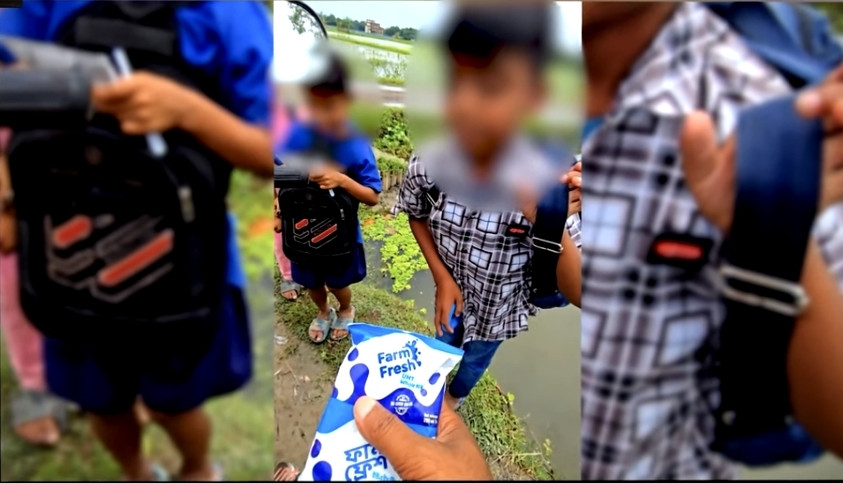 নেত্রকোণার বারহাট্টায় স্কুল ফিডিং কর্মসূচির পুষ্টিকর দুধ দোকানে বিক্রি করছে শিক্ষার্থীরা, ব্যাহত হচ্ছে মূল উদ্দেশ্য