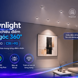 iDL10 den led downlight am tran chieu diem philips inside idl10 cri90 ip44 xoay goc 360 do 8w 10w 12