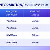iDL10 den led downlight am tran chieu diem philips inside idl10 cri90 ip44 xoay goc 360 do 8w 10w 12