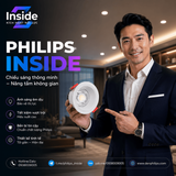 iDL16 den led downlight am tran chieu diem philips inside idl16 cri90 ip44 8w 12w