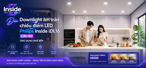 iDL16 den led downlight am tran chieu diem philips inside idl16 cri90 ip44 8w 12w chieu sang nha bep.png