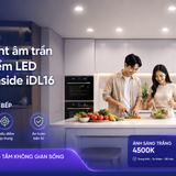 iDL16 den led downlight am tran chieu diem philips inside idl16 cri90 ip44 8w 12w chieu sang nha bep