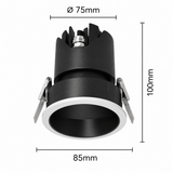 iDL6 den led downlight am tran chieu diem philips inside idl6 cri90 ip44 8w 10w 12w (5)