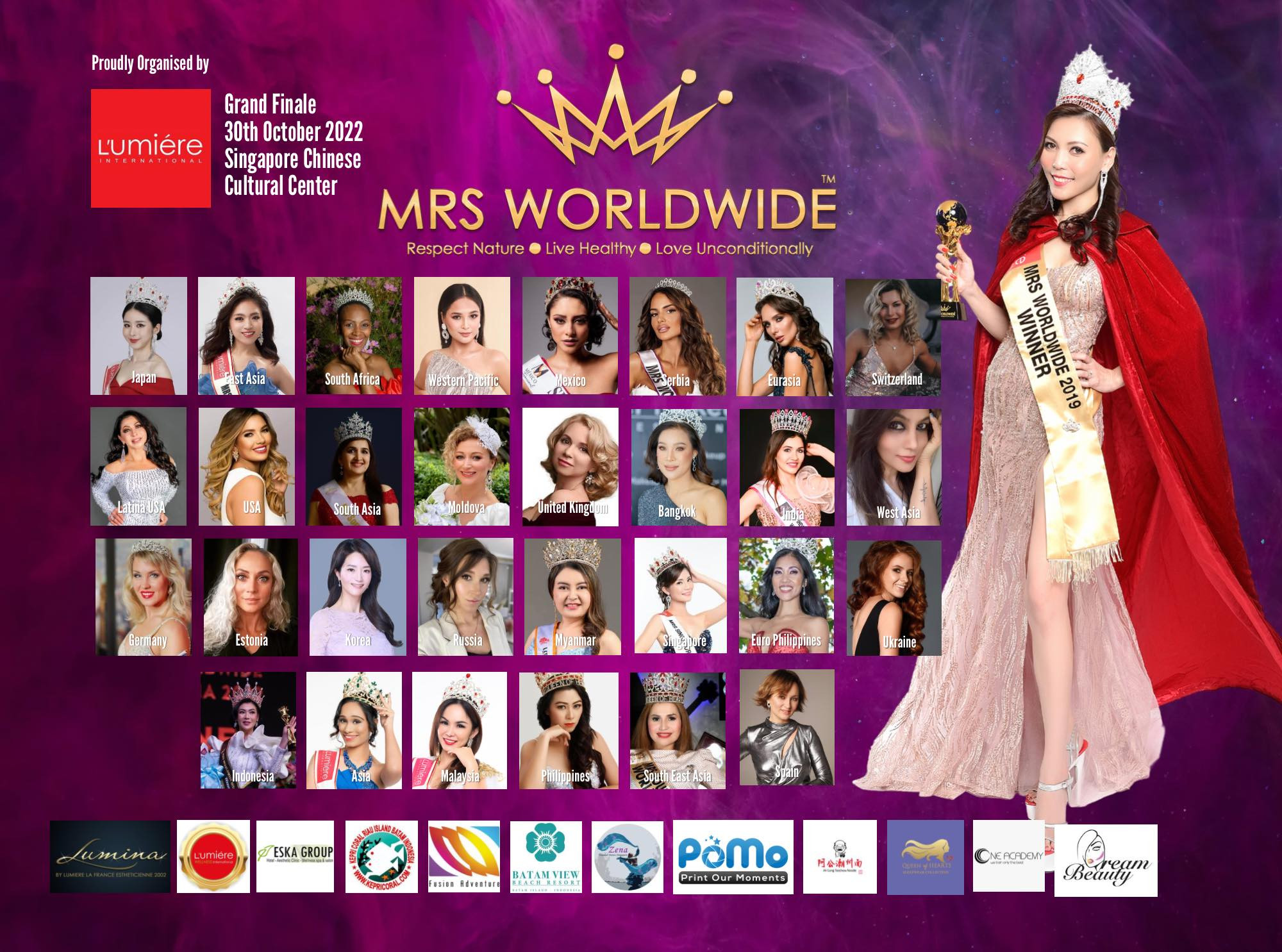 candidatas a mrs worldwide 2022. final: 30 oct. sede: singapore. DZnkkx
