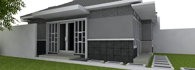 3d rumah 3 kamar