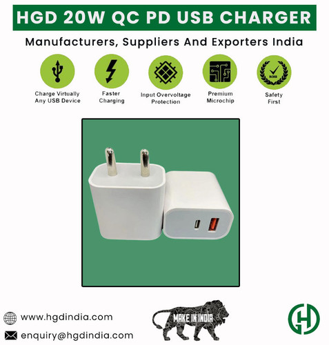 HGD 20W QC PD USB CHARGER Manufacturers | HGD INDIA.jpg