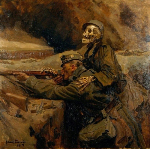 Hans Larwin (1873–1938) – Soldat und Tod (Soldier and the Death), 1917 t3 1ldokty.jpg