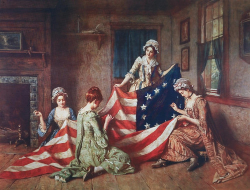 Henry Mosler (1841 1920), The Birth of the Flag, 1911 [1600 x 1218] t3 1lrd8k4.jpg