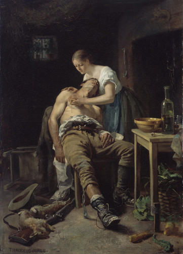Henry Jones Thaddeus The Wounded Poacher (1881) t3 1ln25xt.jpg
