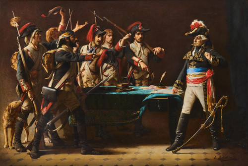 Émile Betsellère French Revolutionaries disputing with a leader of the Revolution (1870s) t3 1lqo7zh.jpg