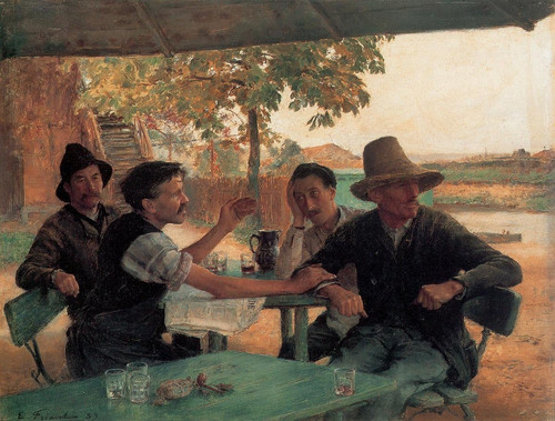 Émile Friant – The Political Discussion (1889) t3 1laff45.jpg