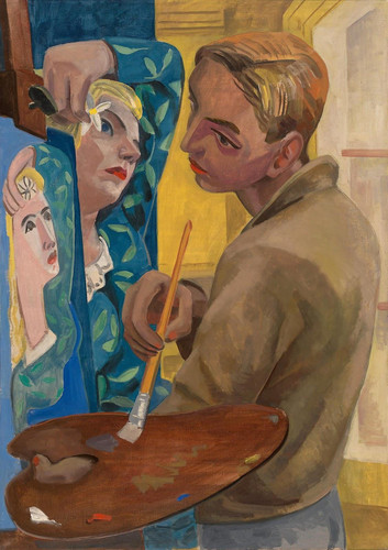 David Park Self Portrait Painting His Wife (1937) t3 1ln1ety.jpg