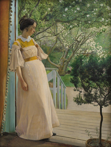 In the Garden Door. The Artist Wife. By Laurits Andersen Ring (1897) t3 1lmx2l9.jpg