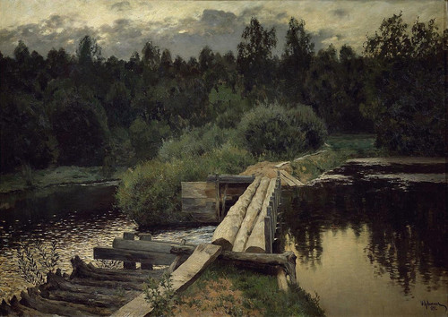 Isaac Ilyich Levitan By the Pool (1892) t3 1lpxh47.jpg