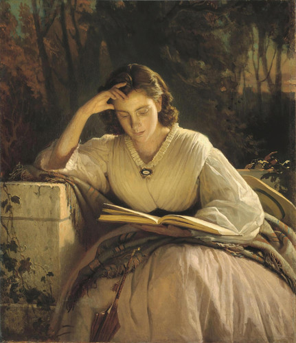 Ivan Kramskoi Woman Reading, Portrait of the Artist’s Wife (1837 1887) [3676 x 4260] t3 1len8c6.jpg
