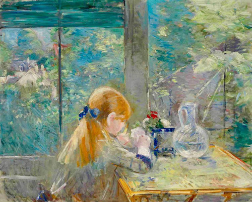 In the Veranda, Oil on Canvas, Berthe Morisot, 1884 t3 1lm55u3.jpg
