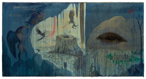 Bill Hammond (1941 2021) Bone Yard Open Home, Cave Painting 4, Convocation of Eagles (2008) t3 1lmlz.jpg