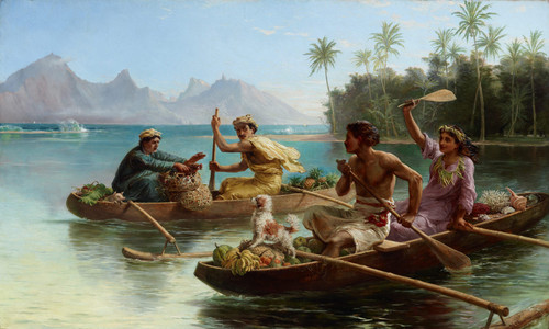 Nicholas Chevalier Race to the market, Tahiti (1880) t3 1lpb3n0.jpg