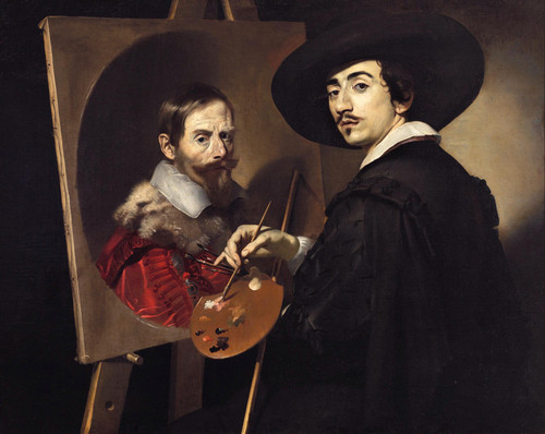 Nicolas Regnier Self Portrait with a Portrait on an Easel (1623 1624) t3 1l4s4hu.jpg