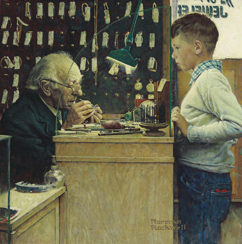 Norman Rockwell What Makes It Tick (The Watchmaker) (1948) t3 1lb3x7c.jpg