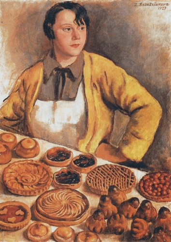 Zinaida Lansere Serebriakova The Breadseller from Rue Lepic (Булочница с улицы Лепик) (1927) t3 1l7y.png