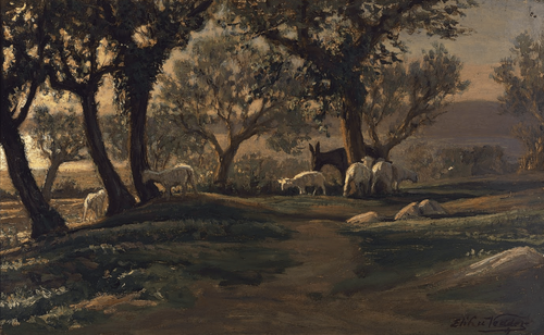 Elihu Vedder A Peaceful Spot (1879) t3 1lnj4zg.png