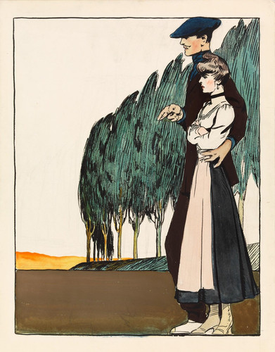 Edward Hopper Couple Near Poplars (1906) t3 1lq7qww.jpg