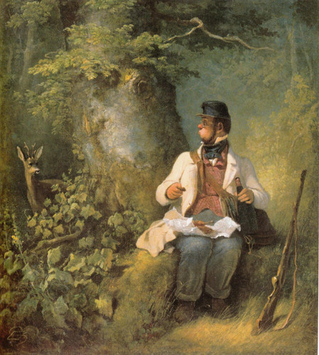 Carl Spitzweg The Sunday Hunter (c.1845) t3 1lhszge.jpg