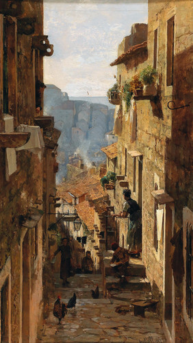 Carl Moll A street in Ragusa (1887) t3 1lnoueh.jpg