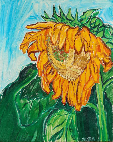 John Bratby (1928 1992) Sunflower t3 1lm9elp.jpg