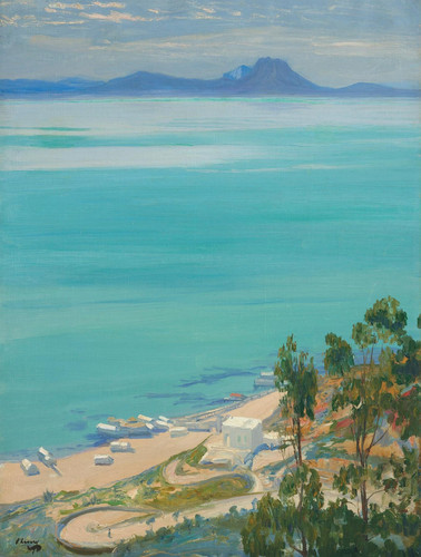 John Lavery Bay of Tunis, Morning (1919) t3 1lf76p0.jpg