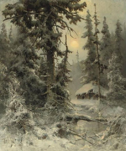 Julius Sergius von Klever After the snowfall (1897) t3 1lp4xfg.jpg