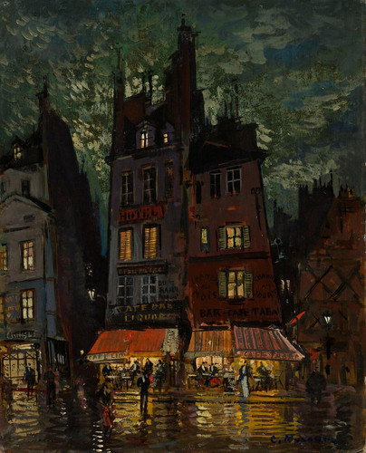 Konstantin Korovin Nightlife on the Rue Venis (1932) t3 1l67q41.jpg