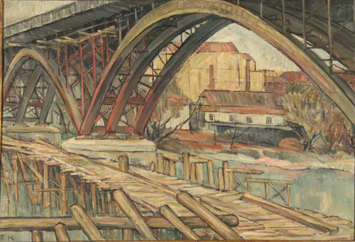 Friederike Malec Koschitz Fredy Bridge in Maribor (Mariborski most) (1942) t3 1l4ol58.jpg