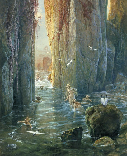 Georg Janny Sirens Bathing on the Seashore (1922) t3 1l7anqz.jpg
