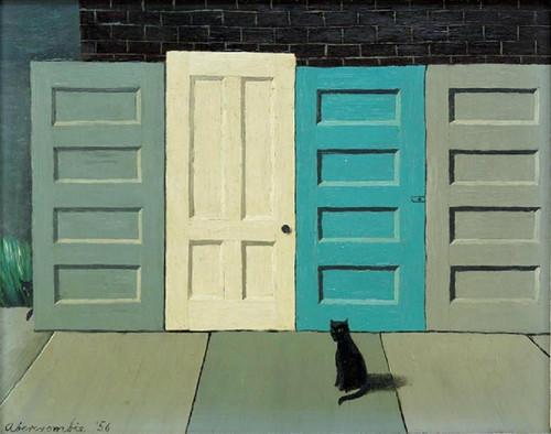 Gertrude Abercrombie Doors, 4 and Cats (1956) t3 1leq4bh.jpg