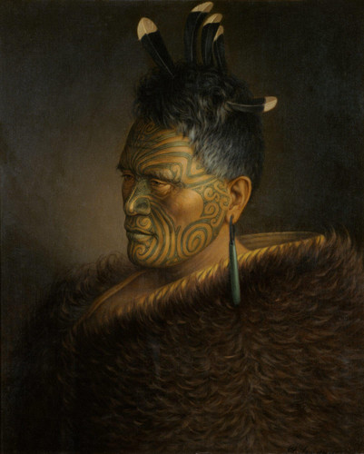 Gottfried Lindauer Portrait of King Tūkaroto Matutaera Pōtatau Te Wherowhero Tāwhiao (c.1885) t3 1lg.jpg