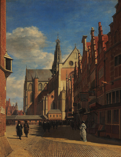Gerrit Adriaensz Berckheyde (1638 1698) The Marketplace and the Grote Kerk or Parish Church of Saint.jpg