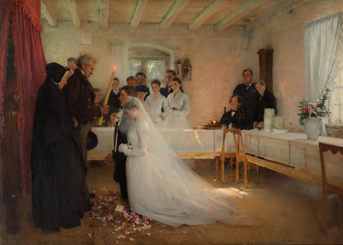 Pascal Dagnan Bouveret – Blessing of the Young Couple Before Marriage (1880 1881) t3 1la0oic.jpg